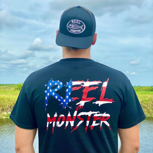 REEL MONSTER© RED WHITE & BLUE FISHING ORIGINAL RMRWBS-4