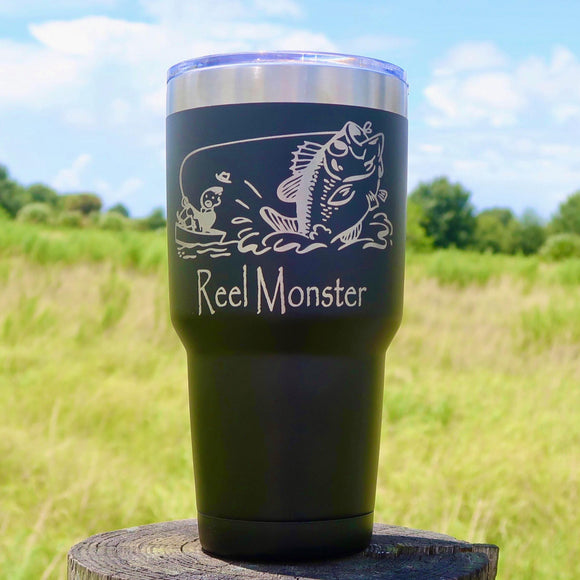 Reel Monster Fisherman 20oz or 30oz Fishing Tumbler RMT-04