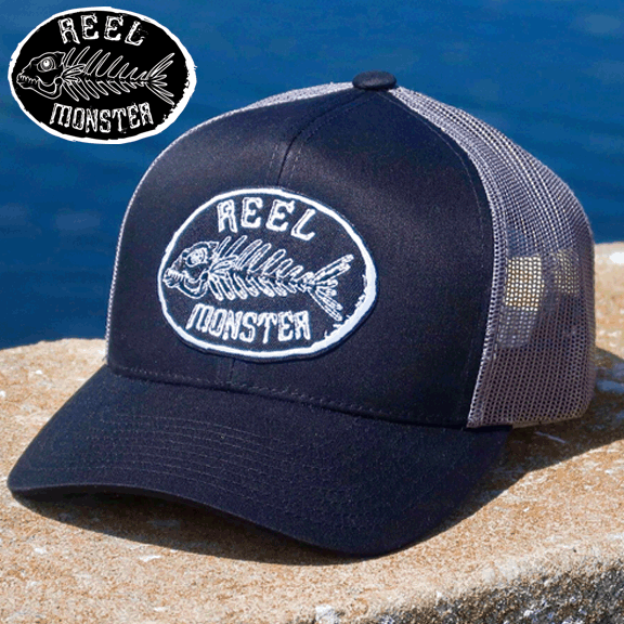 REEL MONSTER© BLACK/GREY HAT RMW-10