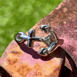 Stainless Steel Ladies Anchor Ring RMLAR-01